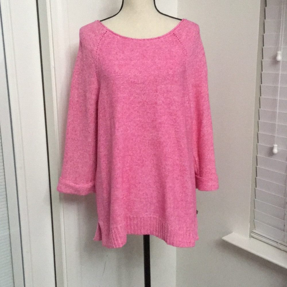 Talbots pink sweater - Picture 2 of 8